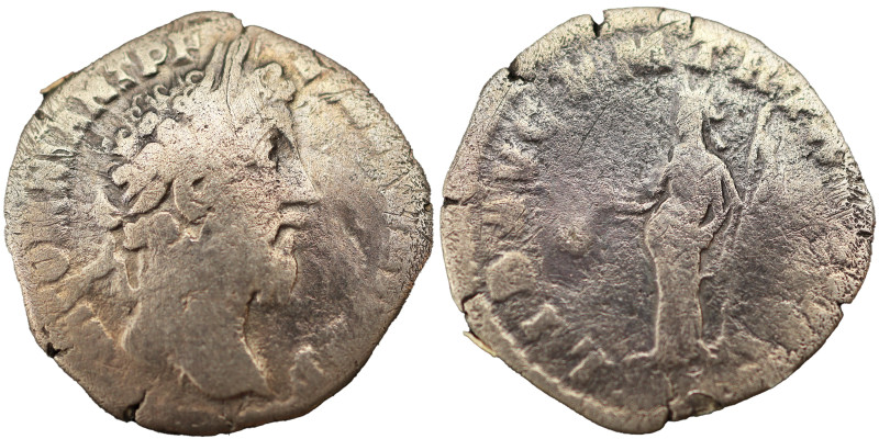 Commodus AR Denarius, 177-192 AD - 2.85g, 17mm