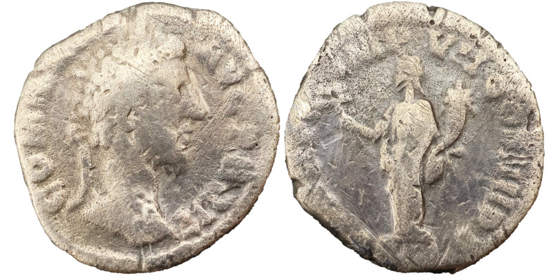 Commodus AR Denarius, 177-192 AD - 2.15g, 15mm