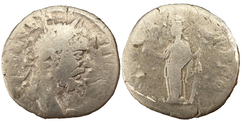 Septimius Severus AR Denarius, 193-211 AD. - 1.59g, 16mm