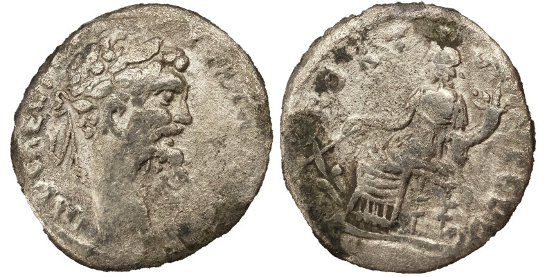 Septimius Severus AR Denarius, 193-211 AD. - 1.63g, 17mm