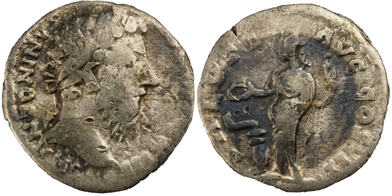 Marcus Aurelius AR Denarius, 161-180 AD.