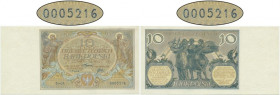 10 złotych 1926 - Ser.CA. - niski numer