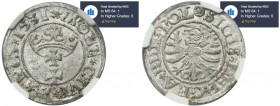 Sigismund I the Old, Schilling Danzig 1531 - NGC MS64 MAX - JEDYNY