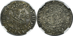 Sigismund III Vasa, 1/4 Thaler Danzig 1623 - PR• - NGC MS62