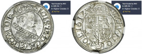 Sigismund III Vasa, 3 Kreuzer Krakau 1617 - NGC MS64 MAX - JEDYNY R2