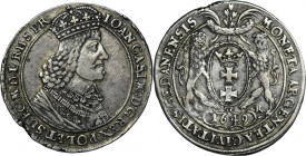 John II Casimir, Thaler Danzig 1649 GR