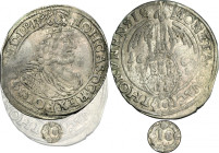 John II Casimir, 1/4 Thaler 1664 HDL - EXTREMELY RARE R7