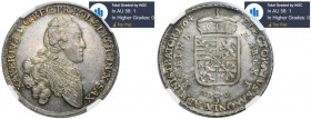 Xaver as administrator, 2/3 Thaler (gulden) Dresden 1764 EDC - NGC AU58 - RARE MAX - JEDYNY