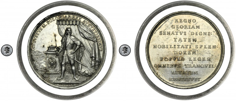 Augustus II the Strong, Medal Restoration of the Polish Throne after the Battle ...