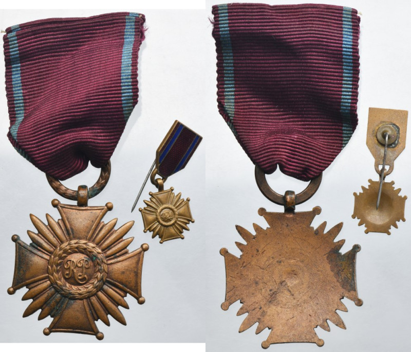 Bronze Cross of Merit with a miniature The cross was made in 1944-1945. The cont...