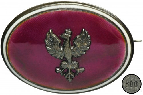 Patriotic brooch The eagle is attached with 2 rivets. Fixing in the form of a ho...