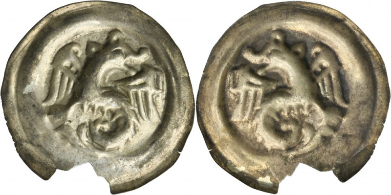 Leszek Biały, Bracteat Krakau - Dragon - RARE Rare and wanted bracteate with the...