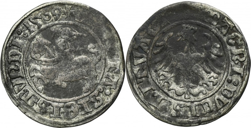 Sigismund the Old, 1/2 Groschen Vilnius 1509 - RARE Rare variety with ending of ...