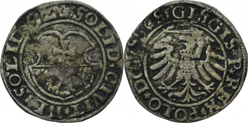 Sigismund I the Old, Schilling Elbing 1532 - SIGISGIS Destruct of the Elbing sch...