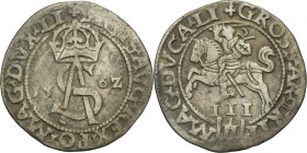 Sigismund II August, 3 Groschen Vilnius 1562 - LI/LI R