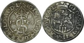 Sigismund II August, 3 Groschen Vilnius 1564 - L/L R1