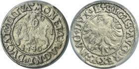 Sigismund II August, 1/2 Groschen Vilnius 1546 - L/LITVA - PCGS AU DETAIL