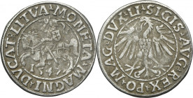 Sigismund II August, 1/2 Groschen Vilnius 1547 - LI/LITVA