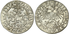 Sigismund II August, 1/2 Groschen Vilnius 1548 - LI/LITVA