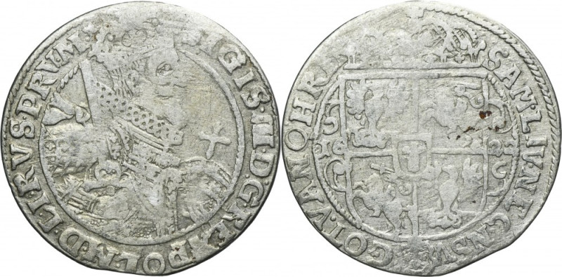 Sigismund III Vasa, 1/4 Thaler Bromberg 1622 - PRV M Variety with the ending of ...