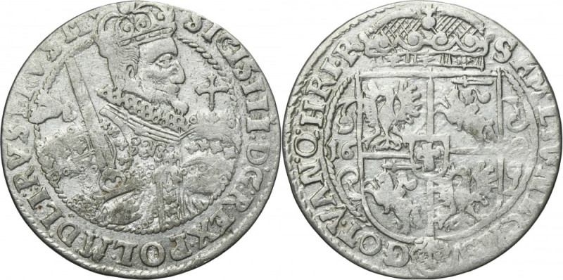 Sigismund III Vasa, 1/4 Thaler Bromberg 1622 - PRVS M - UNLISTED Unlisted variet...