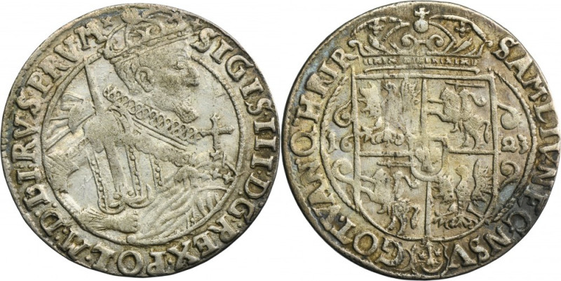 Sigismund III Vasa, 1/4 Thaler Bromberg 1623 - PRV M Variety with ending of the ...