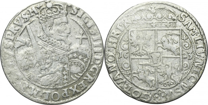 Sigismund III Vasa, 1/4 Thaler Bromberg 1623 - PRVS M Variety with ending of the...