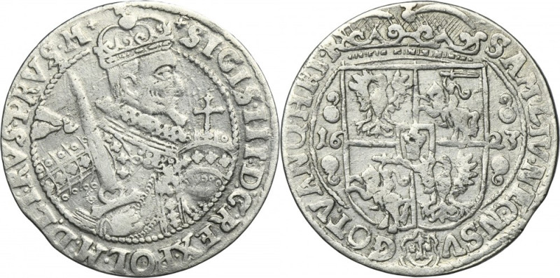 Sigismund III Vasa, 1/4 Thaler Bromberg 1623 - PRVS M Variety with ending of the...