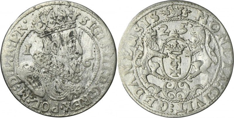 Sigismund III Vasa, 1/4 Thaler Danzig 1625 - PR• Variety with ending of obverse ...