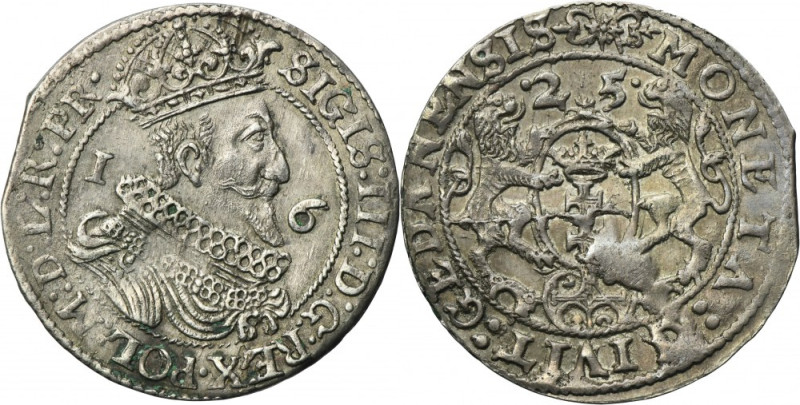 Sigismund III Vasa, 1/4 Thaler Danzig 1625 - PR• Variety with ending of obverse ...