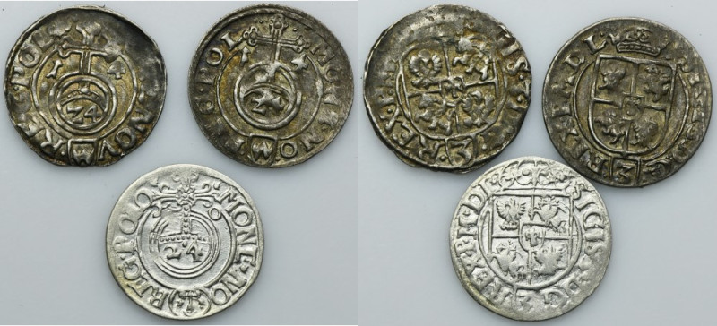 Lot, Sigismund III Vasa, 3 Polker Bromberg 1614 and 1620 (3 pcs.) Lot of 3 polke...