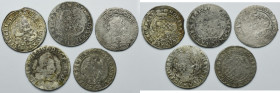 Lot, Silesia, Duchy of Liegnitz, Georg Rudolf, 24 Kreuzer (5 pcs.)