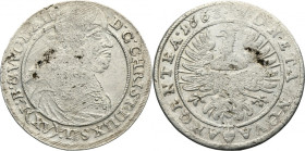 Silesia, Duchy of Liegnitz-Brieg-Wohlau, Christian, 15 Kreuzer Brieg 1663 R