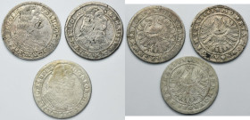 Lot, Silesia, Duchy of Liegnitz-Brieg-Wohlau, 15 Kreuzer Brieg (3 pcs.)