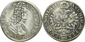 Silesia, Habsburg rule, Karl VI, 6 Kreuzer Breslau 1713 R