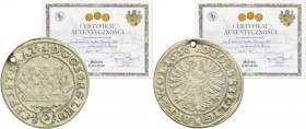 Silesia, Duchy of Liegnitz-Brieg-Wohlau, Georg III, Ludwig IV, Christian, 3 Kreuzer Brieg 1656 - RARE, ILUSTRATED R7