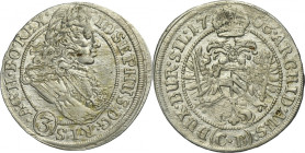 Silesia, Habsburg rule, Joseph I, 3 Kreuzer Brieg 1706 CB - UNLISTED