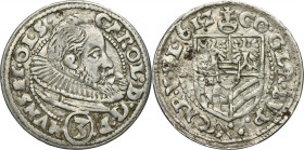 Silesia, Duchy of Münsterberg-Oels, Karl II, 3 Kreuzer Oels 1612