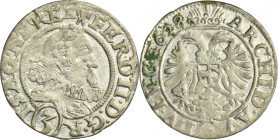 Silesia, Habsburg rule, Ferdinand II, 3 Kreuzer Breslau 1628 HR