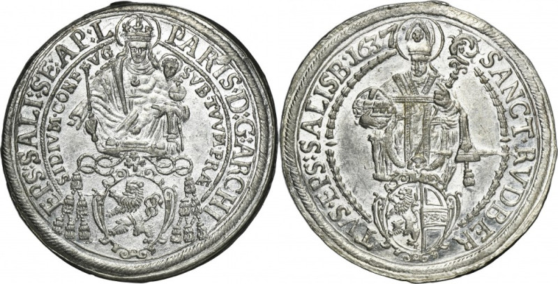 Austria, Archbishopric of Salzburg, Paris von Lodron, Thaler Salzburg 1637 - BEA...