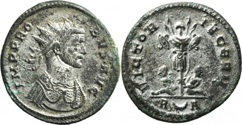 Roman Imperial, Probus, Antoninianus Coin with almost complete silvering.
 Roma...