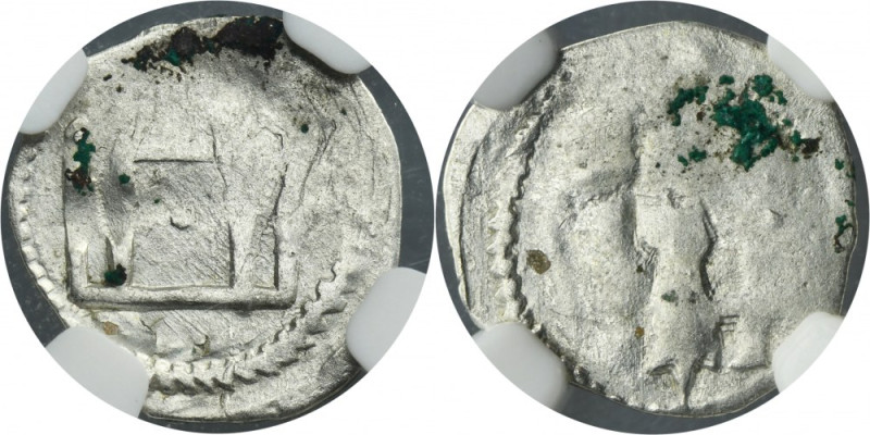 Lithuania, Vytautas, Denarius Vilnius - NGC VF DETAILS Denarius minted during th...