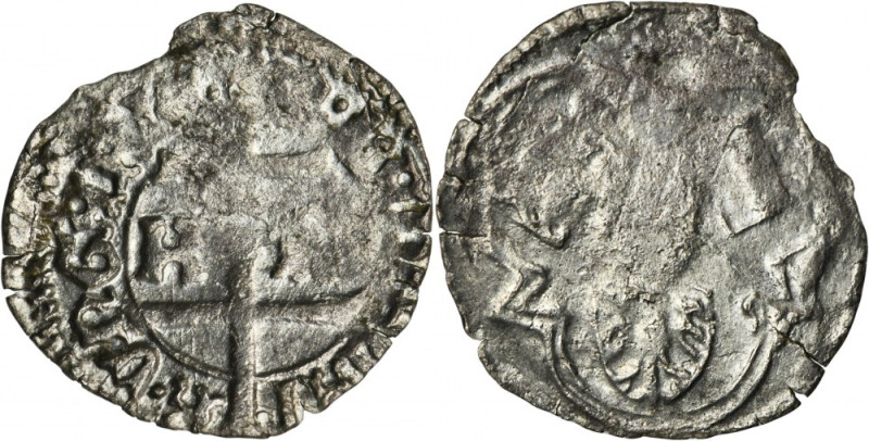 Hungary, Ladislaus the Posthumous, Denarius Nagybánya undated Issue dated by Hus...