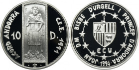 Andorra, 10 Diners Hamburg 1994 - Customs Union