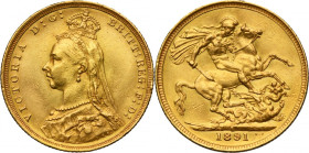 Australia, Victoria, Sovereign 1891 S