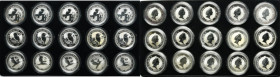 Lot, Australia, Elizabeth II, 1 Dollar Perth 1996-1998 - Kookaburra (15 pcs.)