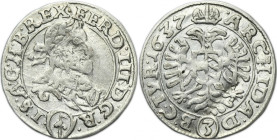Austria, Ferdinand III, 3 Kreuzer Wien 1637