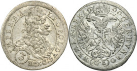 Austria, Leopold I, 3 Kreuzer Prague 1699 GE