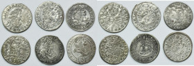 Lot, Austria and Hungary, Leopold I, 3 Kreuzer (6 pcs.)