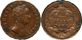 Austria, Maria Theresa, 1 Kreuzer Kremnitz 1762 K